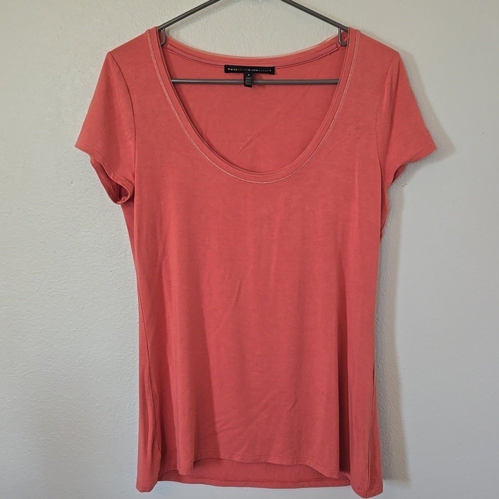 WHBM | Salmon Short Sleeve Tee Size Small